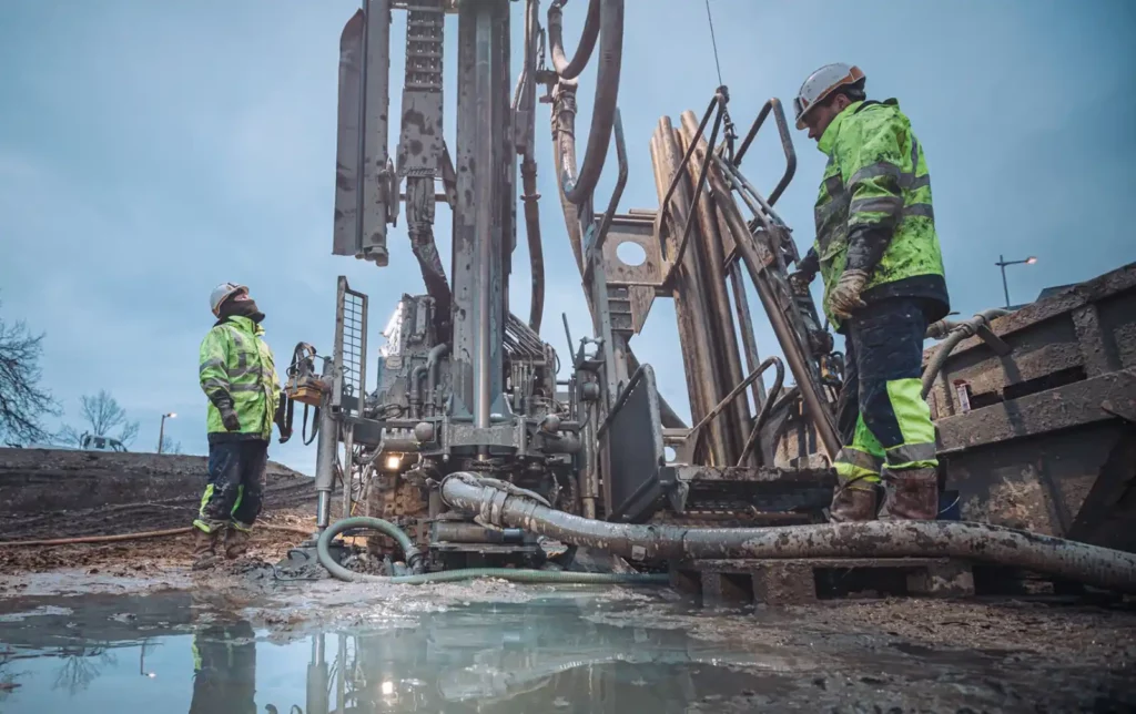 VILLAGE-IM-DRITTEN_Bohrungen-Erdwaermesonden_1_c-Markus-Schieder