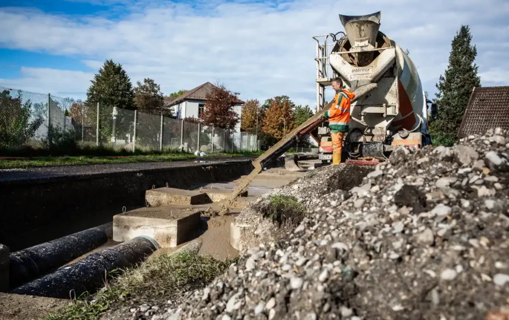 Herstellung von Flüssigboden