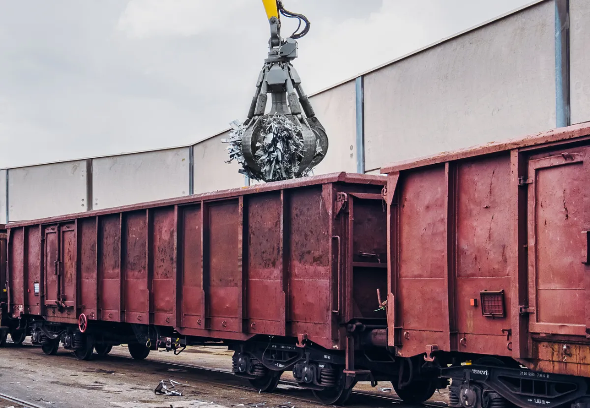 Bild Umschlag Güterwaggon