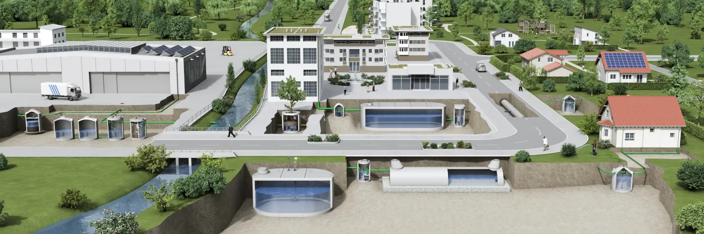 Mall-GmbH Infografik Schwammstadt