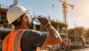 Imagebild Baustelle Hitze erstellt von KI