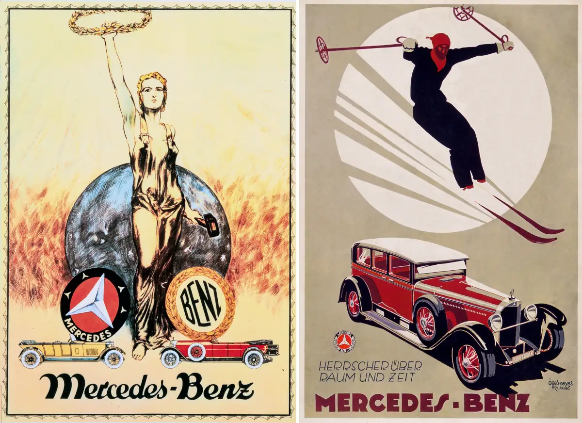 2x Werbeplakat