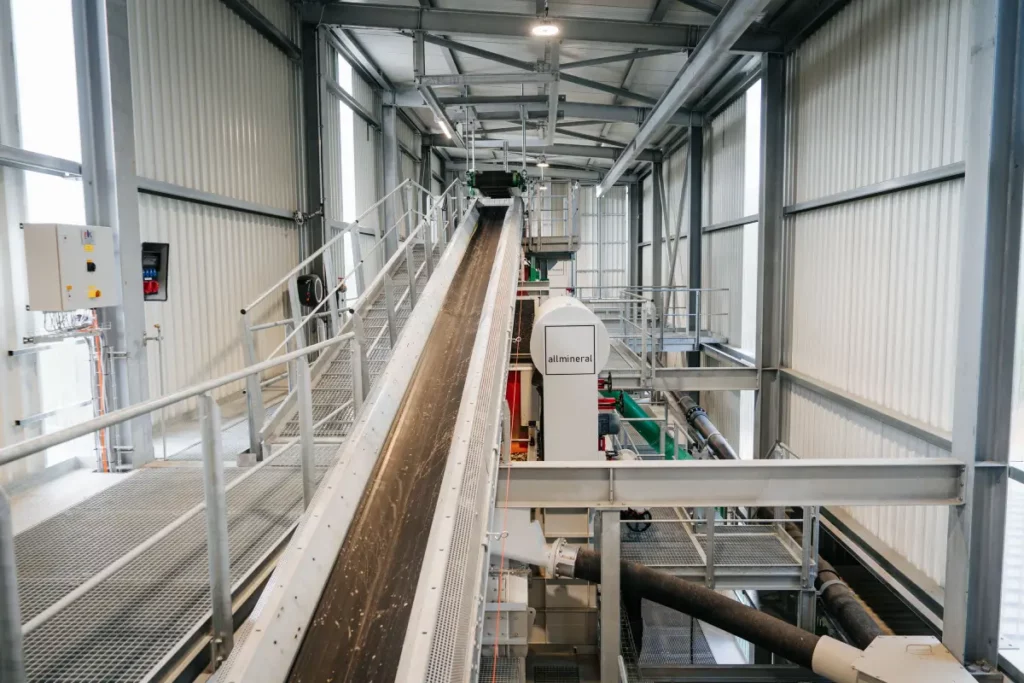 Aufbereitungsanlage Achstetten Förderband