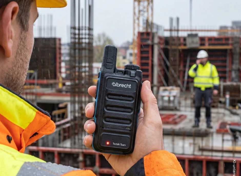 Albrecht Tectalk 4 Team im Einsatz auf der Baustelle
