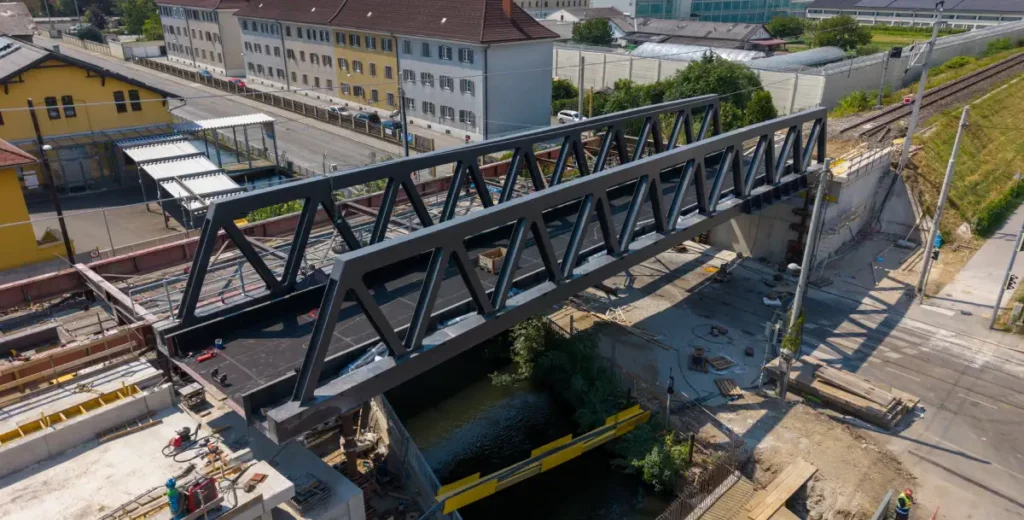 ÖBB Brückeneinhub in Graz 01