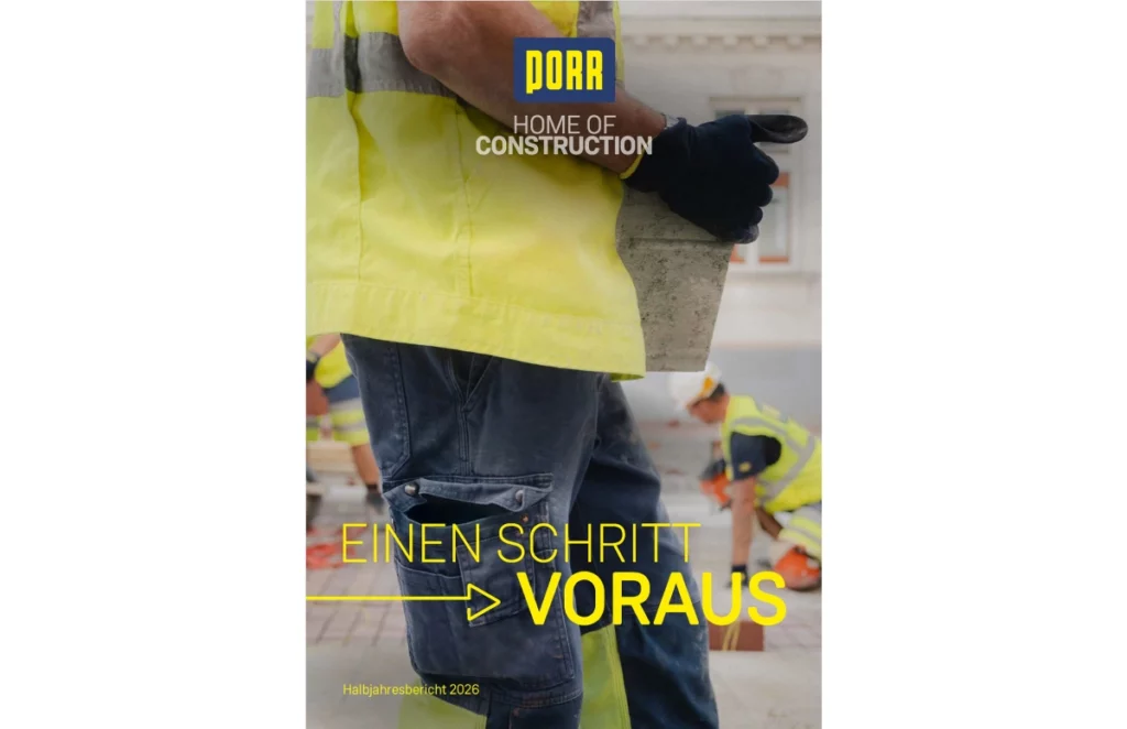Porr Halbjahresbericht Cover