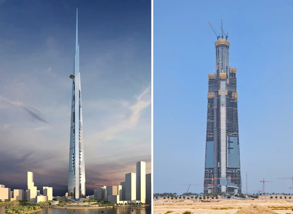 fischer jeddah tower Rendering und Stand Mai 2026