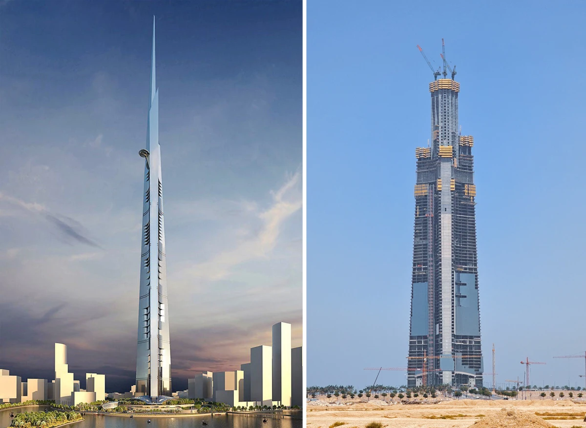 fischer jeddah tower Rendering und Stand Mai 2026