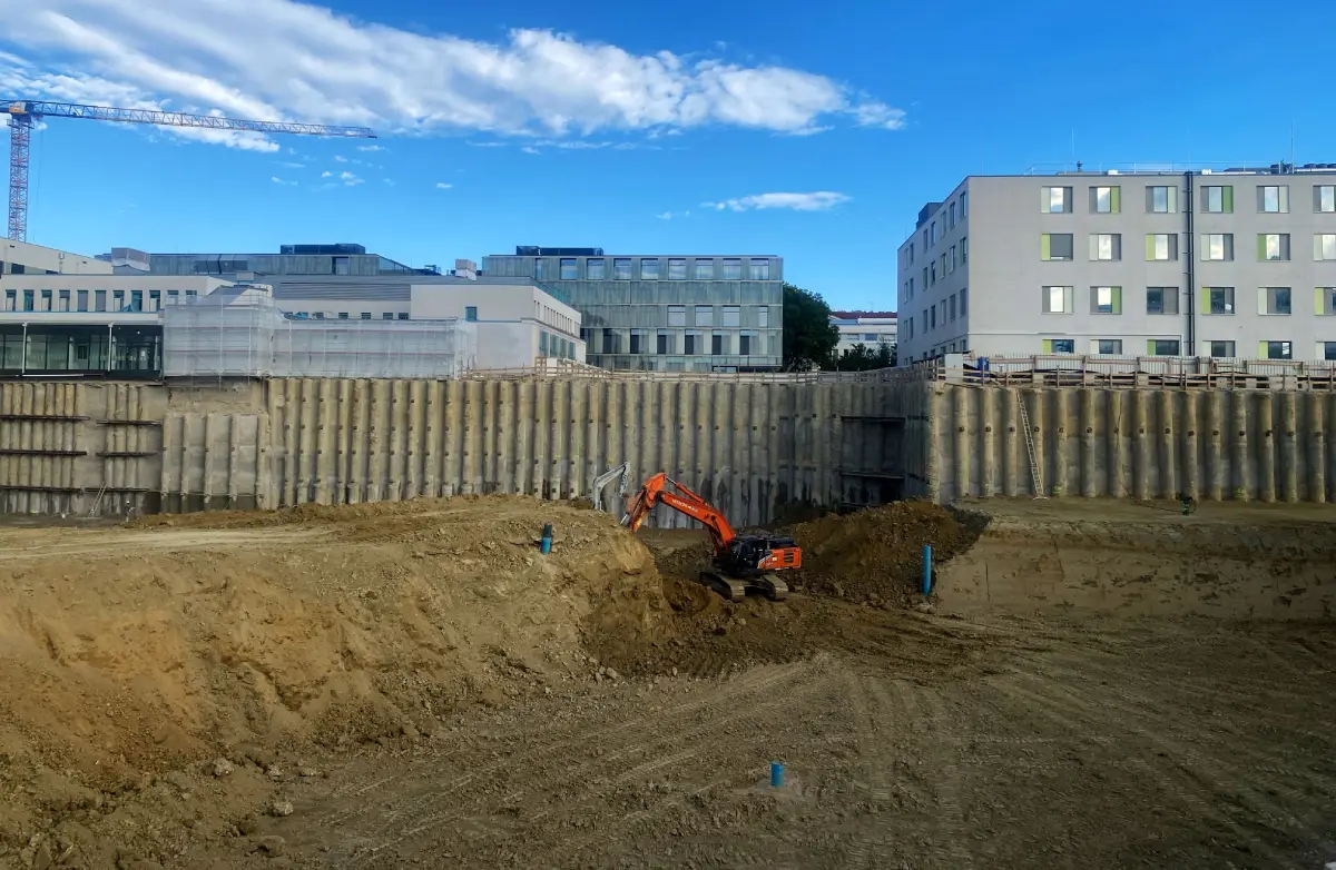 Erdhaushub Baustelle Porr