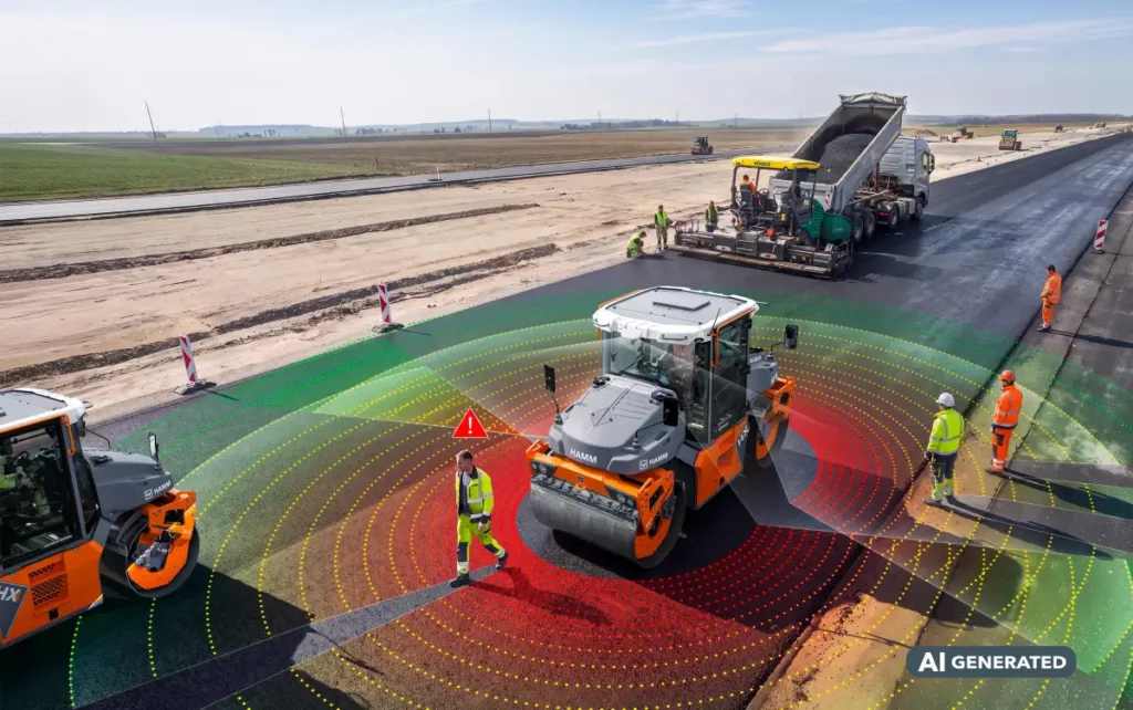Grafik Hamm Brake Assist KI-generiert