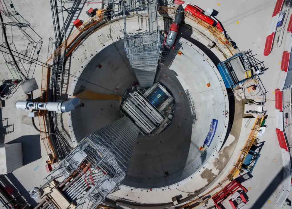 Herrenknecht Themse TBM im Startschacht