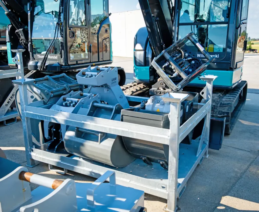 vollhydraulische Schnellwechsler mit Rotation für zahlreiche Anbaugeräte
